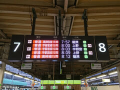 朝早くからスタートします。
ラッシュで混雑している東京駅から常磐線に乗るために上野駅に移動します。