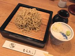 もり蕎麦（二八もり）を注文。
ピカピカの綺麗なお蕎麦です。
まずは何もつけずに、おそばの風味が良く分かります、コシもしっかり。
つゆはきりっとした感じ、スルスル喉越しよくあっという間に完食。