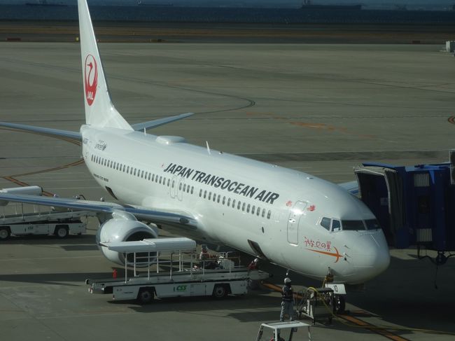 ボーイング737-800に乗りました。JTA NGO-OKA 47便。搭乗者名のない