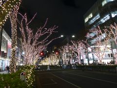 原宿駅から表参道ヒルズまで左側を歩き
折り返し右側を歩いて戻りました
ライトアップは途中で点滅したりしました