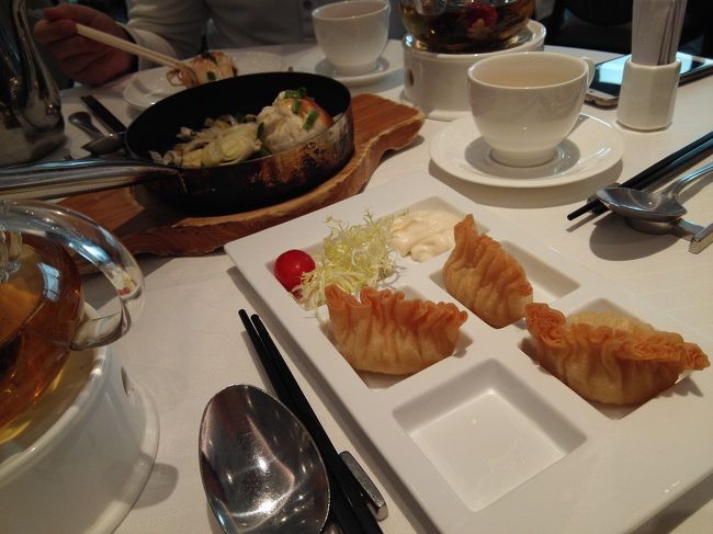 海老の揚げ餃子。<br />