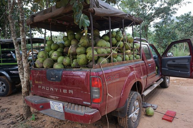 ●チケットセンター<br /><br />車に積まれたヤシの実。<br />すごすぎる…(笑)。