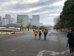 皇居前広場に出るのですが、桜田門からの人はまばらなのに対し、東京駅側からすごい人の列が見えます。

メインの入り口は東京駅の正面からの和田倉門なんでしょうけど、二重橋駅前からの