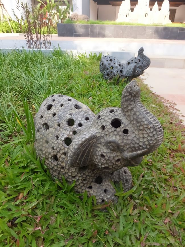 あらゆるところに象が…。<br />コイツは夜光ります。