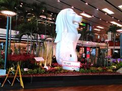 Changi空港でもマーライオンがお見送り。ChangiからKLIAへ移動です。