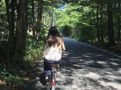 軽井沢を自転車で走ります。