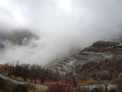 すごい湯気です。