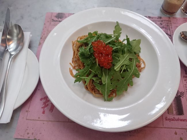 この時間の食事はパスタ2種のみとのこと。<br />普通に美味しいです。<br />