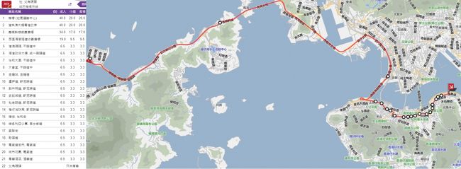 ホテルは北角の「The South China Hotel」です。よって「A11 北角碼頭」のバスで行くことにしました。中環までは50分ほどで、北角まではさらに20分ほどかかりましたが、ホテル手前に「粤華酒店」のバス停があるので、便利です。時間はかかりますが、乗り換える手間や40HK$という安さを考えれば、こちらのほうが楽チンです。