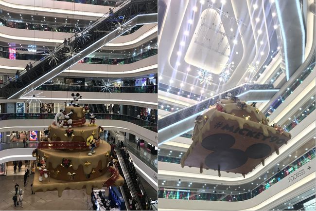 さて、今日最後の大仕事は、銅鑼灣にあるタイムズスクエアの展示です。建物の中にはミッキーがいましたが、これじゃないんです。