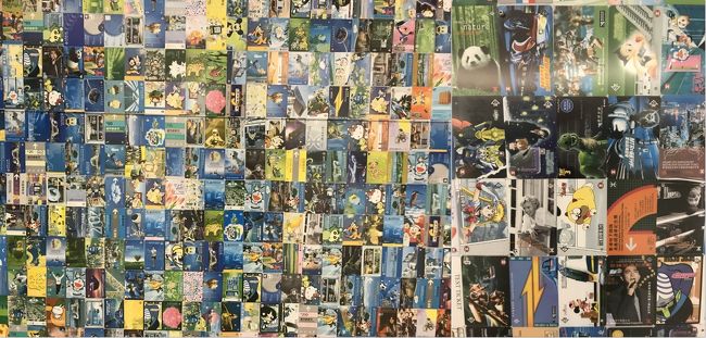 で、これ、よく見ると記念乗車券なんですよ。<br />アトムにドラえもん、メーテルにドラゴンボールなどの日本のアニメキャラをはじめ、めっちゃ若い頃の黎明とか、見てるだけでとっても楽しかったです。