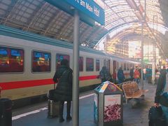 あっという間にフランクフルト中央駅。
にぎやかな駅です。人がいっぱい。

駅の横のホテルに泊まることにしました。
駅から徒歩1分です。

しかし、この駅についてすぐ気づきました。

ここはあまり治安が良くなさそうだな。と…！

駅の出口を出て、ホテルまで1分ですが、あまり治安は悪くないです。ガラの悪そうな人がウロウロ。夜は出歩かないようにしようと思いました。

フランクフルトは中央駅周辺の治安があまりよくないようです。
フランクフルトをゆっくり観光したい場合は、タクシーで少し離れたところに泊まるのが良いそう。

私は2泊だけで、またフランクフルト中央駅からミュンヘンに電車で向かうので、駅の横のホテルにして良かったです。

Hotel Hamburger Hof (ホテル ハンバーガー ホーフ) 3つ星ホテル。
2泊で157.5ユーロ。

日本で言う東横インのようなビジネスホテルです。
スタッフの雰囲気がとてもよかったです。

でも部屋は狭く、ゆっくりしたい感じではなかったかな。
シャワールームも狭いです。

フランクフルトの治安が悪かったこともあり、もう少しホテルランクあげればよかったなと、ちょっと後悔しました。でもスタッフの方はとても優しかったですよ。