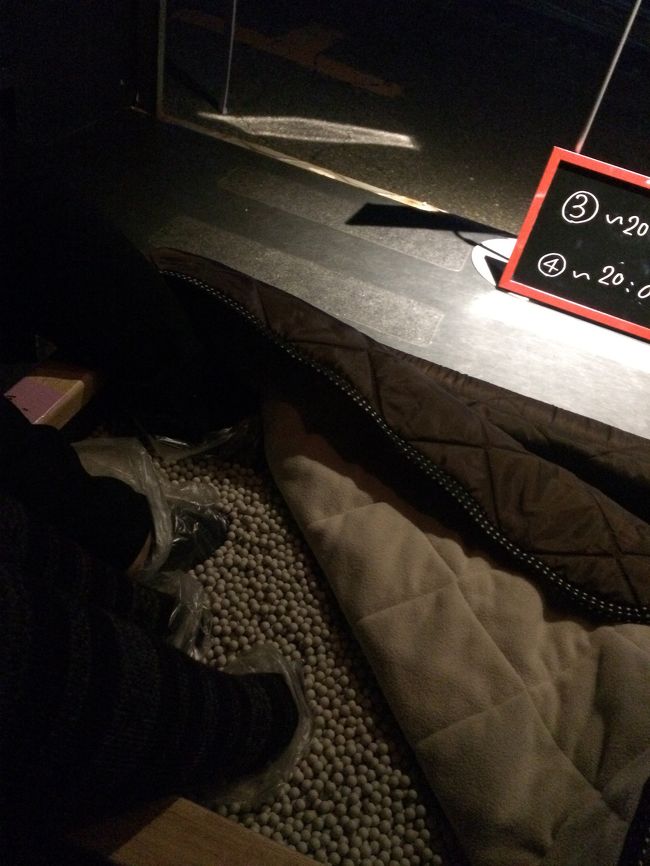 こちらは足湯。お湯ではなく、岩盤が温かくなっていて丸い粒が敷き詰められているところに足を入れると足湯を楽しめるようになっています。足湯の前に星空ガイドに参加していた為身体が冷え切りこちらの足湯は有り難かったです。<br />時間制限は20分。時間いっぱい温まります。