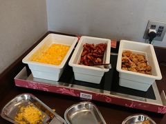  ホテルで朝ご飯をいただきました。料金は宿泊料金に含まれています。