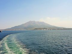 桜島を後にし、再びフェリーに乗って鹿児島港へ戻ります。