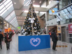 　松山空港内のクリスマスツリーです