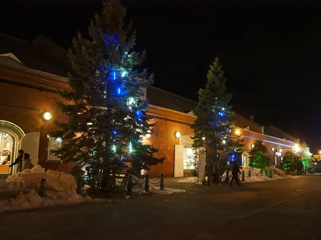 赤レンガの建物と一緒に。クリスマスだなぁ～。