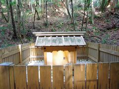 下御井神社（しものみいのじんじゃ）。
ここには井戸があるそう。神事の時に使う水をくむ場所です。一般人は立ち入れない上御井神社の水が汲めない場合などに使用するそう。鳥居がないのでどこか不思議なものでした。
