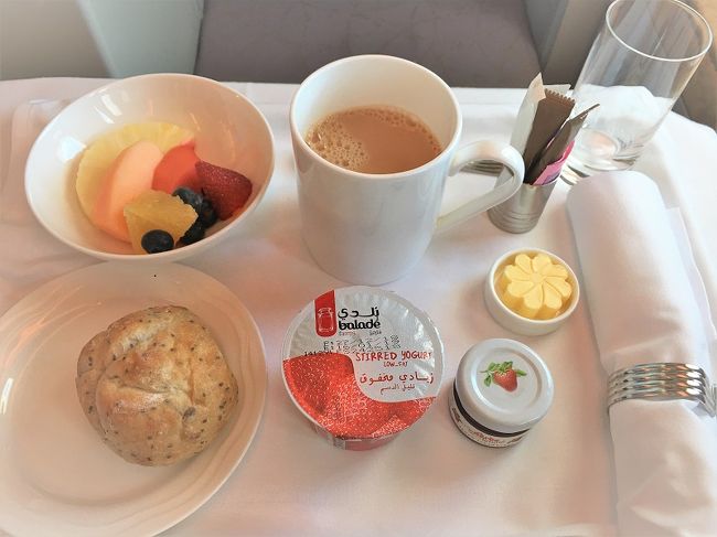 エミレーツ航空ファーストクラスポーチ（13点）ビジネスクラス2点、合計3点セット エミレーツ航空A380ビジネスクラス＠EK413(CHC→SYD) | マテです