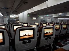 ●TG622便＠スワンナプーム国際空港

バンコクでさっと乗り継いで、関空行に搭乗。
この頃から、もう眠気が襲っていました。
今で、22:46。
