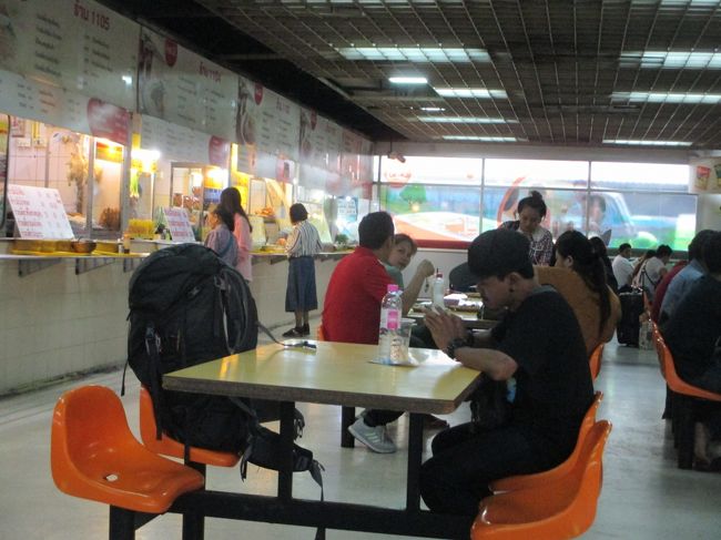 ドンムアンには２時１０分に到着。<br />今回は安くて速い。（往復３万円）<br /><br />夜行寝台でチェンマイへ行こうとしたら満席で、<br />仕方なくバスで行くことにする。<br />夜行バスもはじめの２社は満員で、<br />７２５バーツのVIPバスに乗ることになった。<br />夕食はバスターミナルのいつもの食堂でカオ・カームーを食べる。<br /><br /><br />