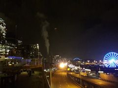 シアトル グレート ホイールもライトアップしてシャトルの夜景もそれなりに素敵でした！