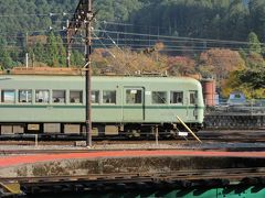 「道の駅 奥大井音戯の郷」は「千頭駅」に隣接しているので折角なので少々見学

大井川鉄道はSLも有名ですが旧型電車も現役で頑張っています

こちらは　1958年（昭和33年）製の元南海電鉄で使われていた「21000系」の様です。片側1枚のドアが渋い♪