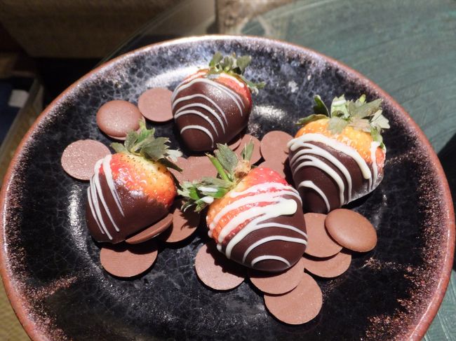 いちごのチョコレートがけもありました。