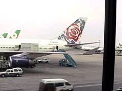 「おや？どうしましたかな？」焦っている姿に気付いたのか、年配の人の声が掛かった。
「日本語分かりますか？（正直分かって欲しい）」
「あははっ。もちろん！日本人ですよ。全日空の者ですけど良かったら案内しましょう！」思わず涙が出そうになった。・・・ホント助かった。
「乗り継ぎですかな？どの便です？」
日程表と航空券を見せると急いで乗り継ぎカウンターに案内し手続きもしてくれた。
「行き先はアンコールワットですか？いい旅になるといいですね。」
「ありがとうございましたっ！」コレしか言えなかった。
全日空・・・信頼の翼かぁ。