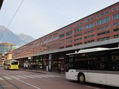 Innsbruck Hbf（インスブルック中央駅）。