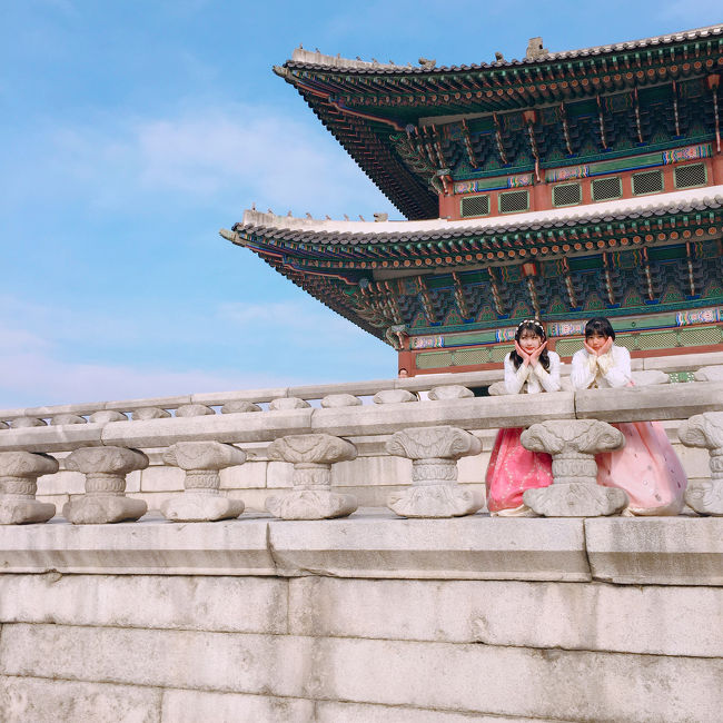 韓服  と 古宮。<br /><br />インスタ映え間違いなしですね。