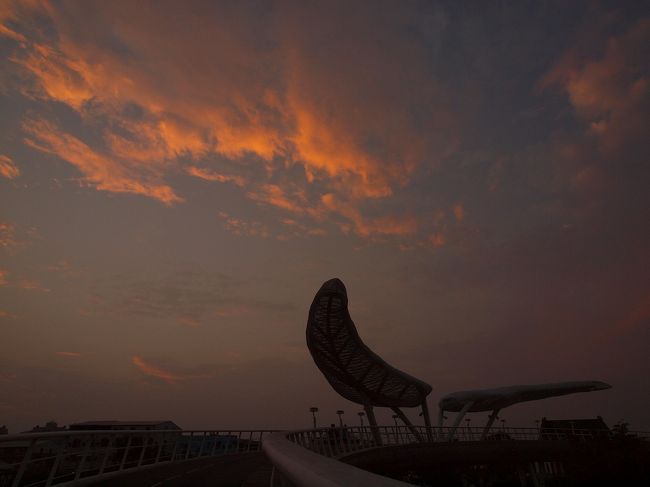 綺麗な夕日を見ることができました。