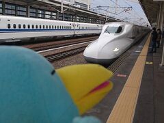 姫路駅で山陽新幹線のぞみ７号博多行きに乗車し、広島へ向かいます。