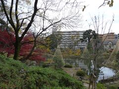 永青文庫を下りて、目白台のがけ下、神田川沿いに庭園があります。