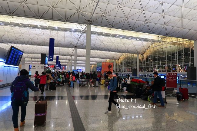朝5時ごろ家を出て、空港バスで空港へ。この日はすごく寒い日で、セーターに厚手のジャケットを着て出発。空港には6時20分に到着。<br /><br />○　香港国際空港第一ターミナル