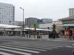 徒歩15分ほどでJR奈良駅に到着。

高架化されて駅前も整備された立派な駅ですね～