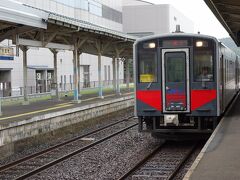 出雲市駅からJR山陰本線を快速アクアライナ―に乗車し太田駅へ。