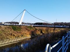 県立境川遊水地公園の鷺舞橋、自転車・歩行者専用