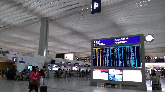 ４０分もかからずに第２ターミナルに到着。<br />トイレで着替え、洗顔、歯磨き。<br />あえていらない服や靴下を着ていたので、袋に入れて処分。<br />抵抗がある方もいると思うけれど、ばばじは旅先で古い衣服を処分して荷物を減らす派です。