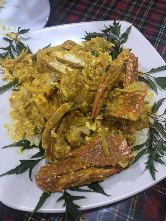 蟹の卵のカレー炒め