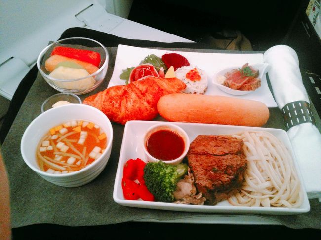 機内の食事です