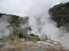 霧島から人吉に向かう途中で見かけました。
今年は５月に雲仙に行きました。その時に見た雲仙地獄の煙の少なかった事。
そこよりもこちらの方が断然沢山の蒸気が噴き出しています。