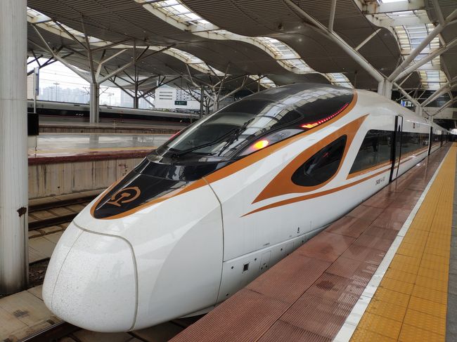 ☆出張で中国新幹線「復興号」CR400BFに乗車（長沙南ー武漢