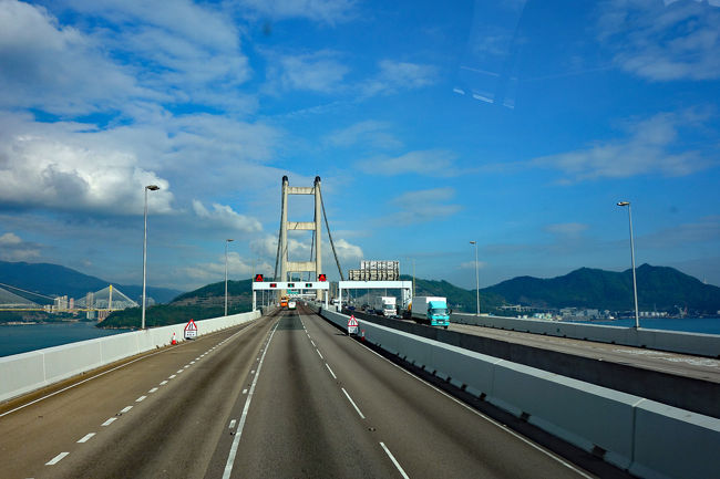 九龍に向かう途中の景色です。