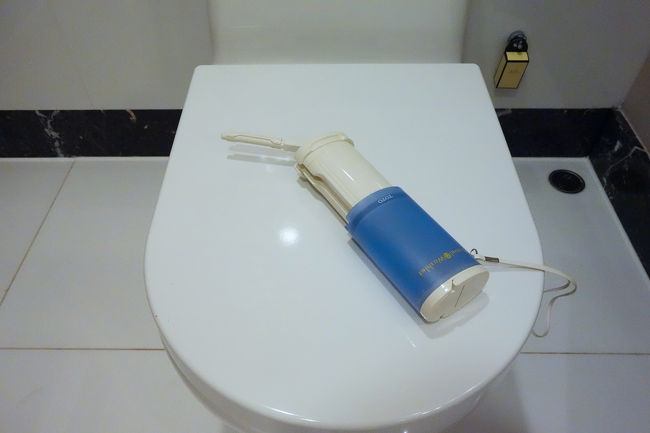 私には、海外旅行の必需品です。携帯用ウォッシュシャワーです。五つ星ホテルでもシャワートイレではないですね。