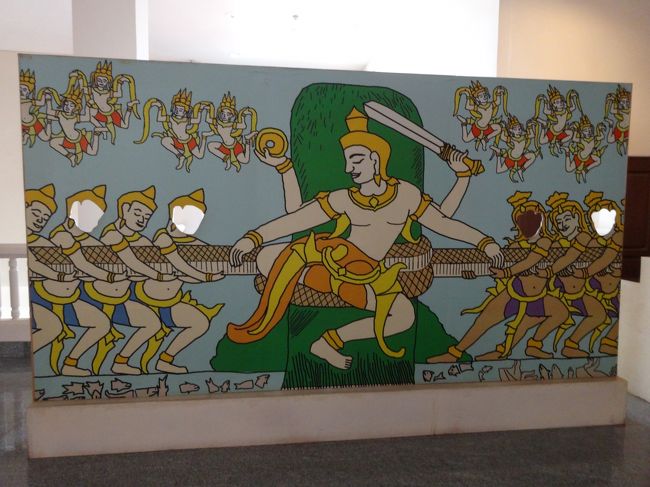 またまた綱引きしていますよ～（笑）<br />国立博物館を出発