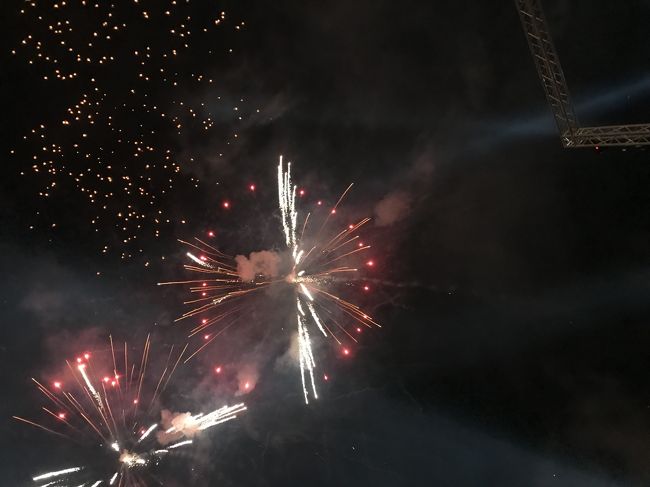最後に花火が上がりますと言いたいですが、その時点ではまだみんな揚げられてません。<br /><br />木に引っかかっているのも、揚がる前に燃えているのもたくさんあります。