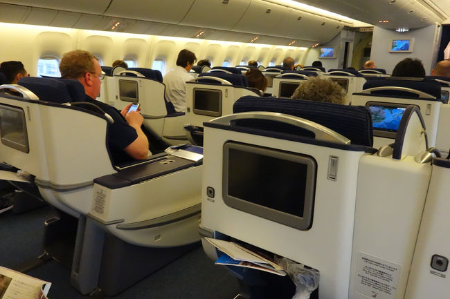 機種はＢ－767　ですが、Ｃクラスは満席でした。