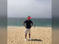 昼食後海岸にて