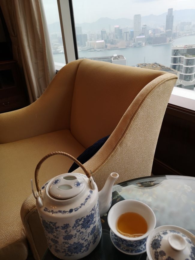 暖かいお茶が待機